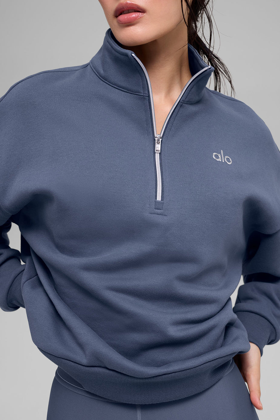 Accolade 1/4 Zip Pullover - Bluestone - Image 2