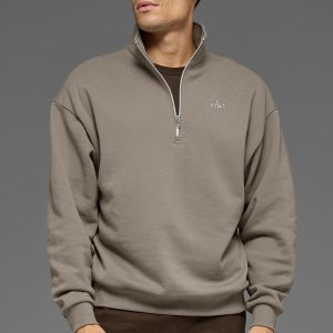 Accolade 1/4 Zip Pullover - Light Cocoa