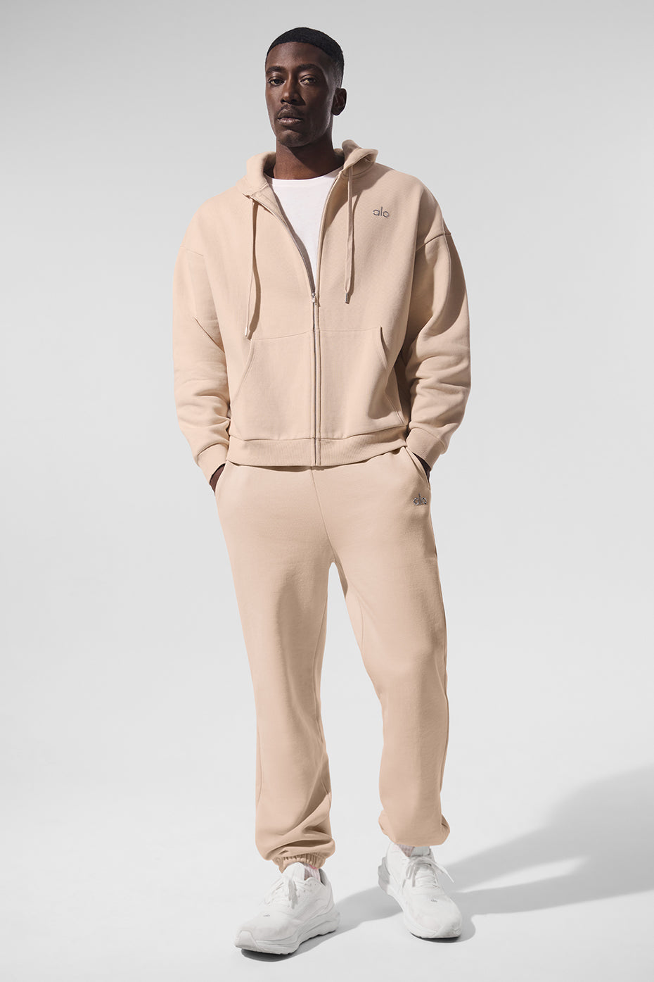 Accolade Full Zip Hoodie - Macadamia - Image 4