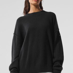 New Class Cashmere Crewneck Sweater - Black