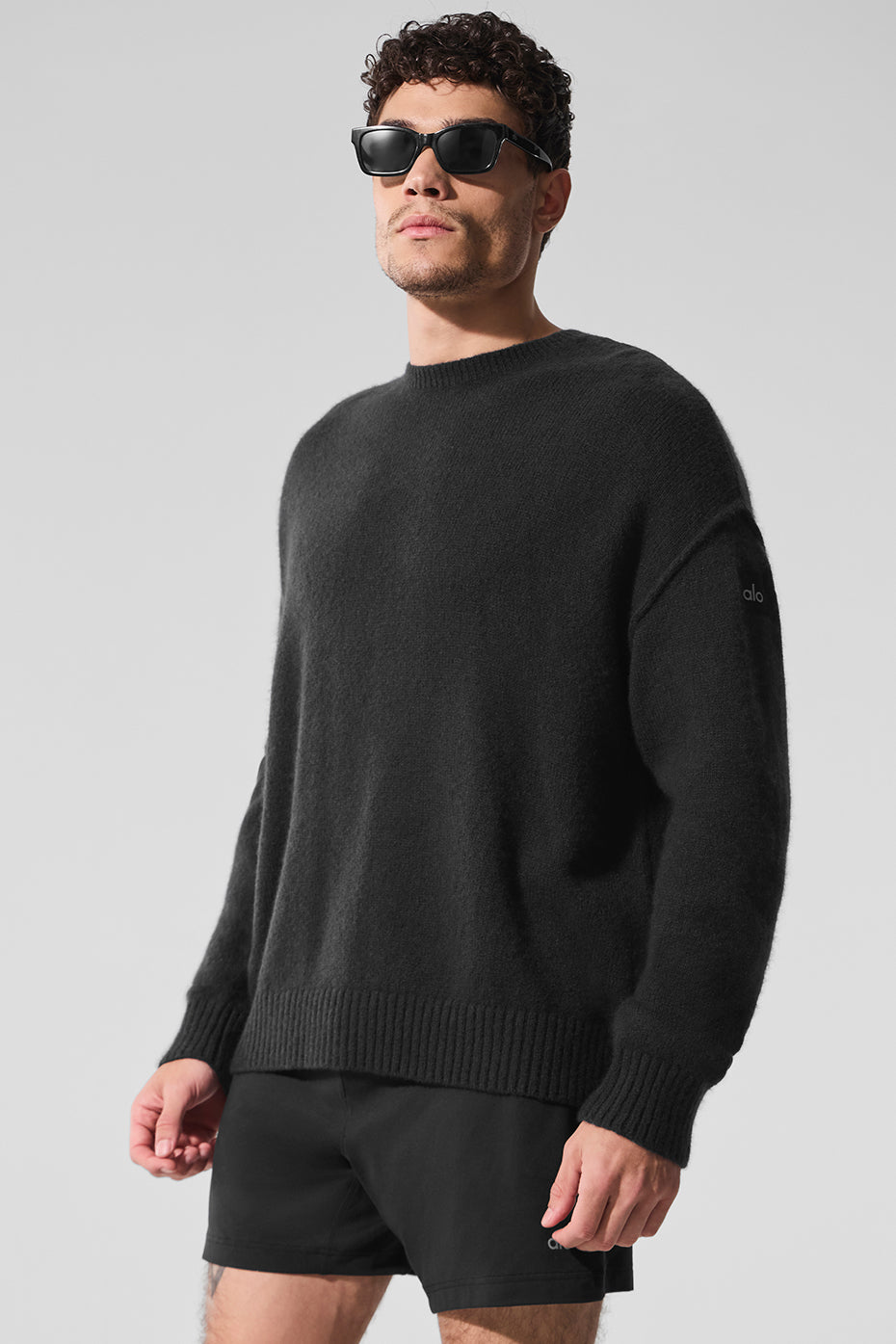 New Class Cashmere Crewneck Sweater - Black - Image 4