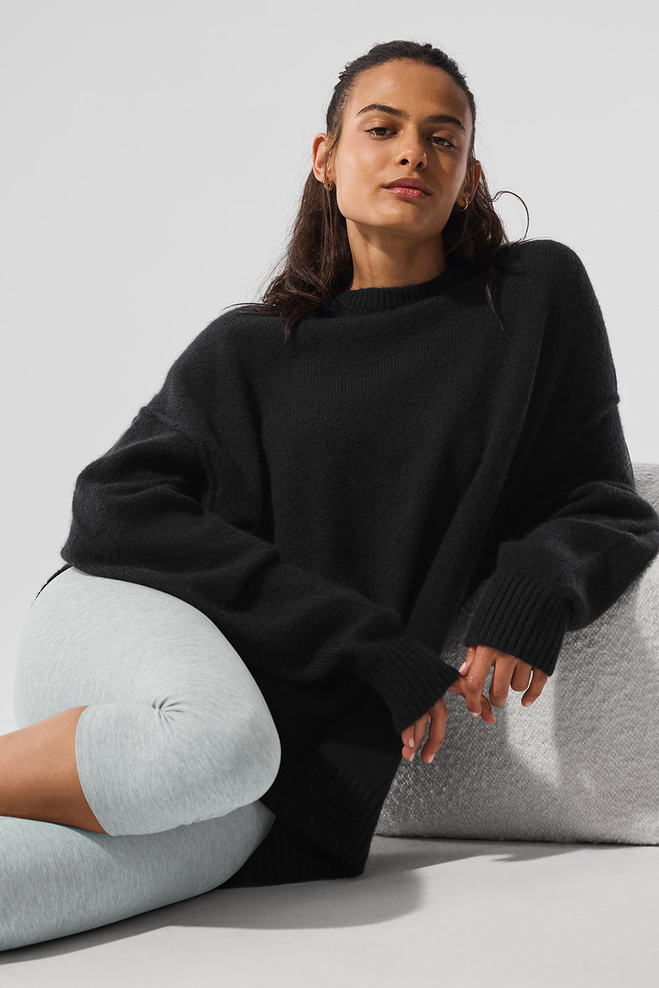 New Class Cashmere Crewneck Sweater - Black - Image 5