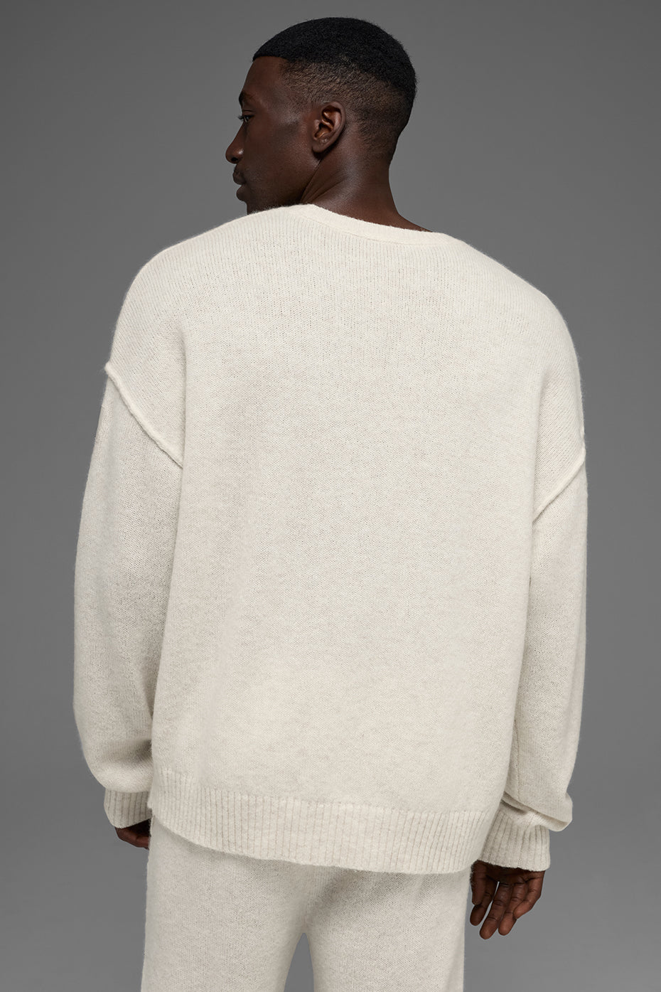 New Class Cashmere Crewneck Sweater - Bone Heather - Image 4