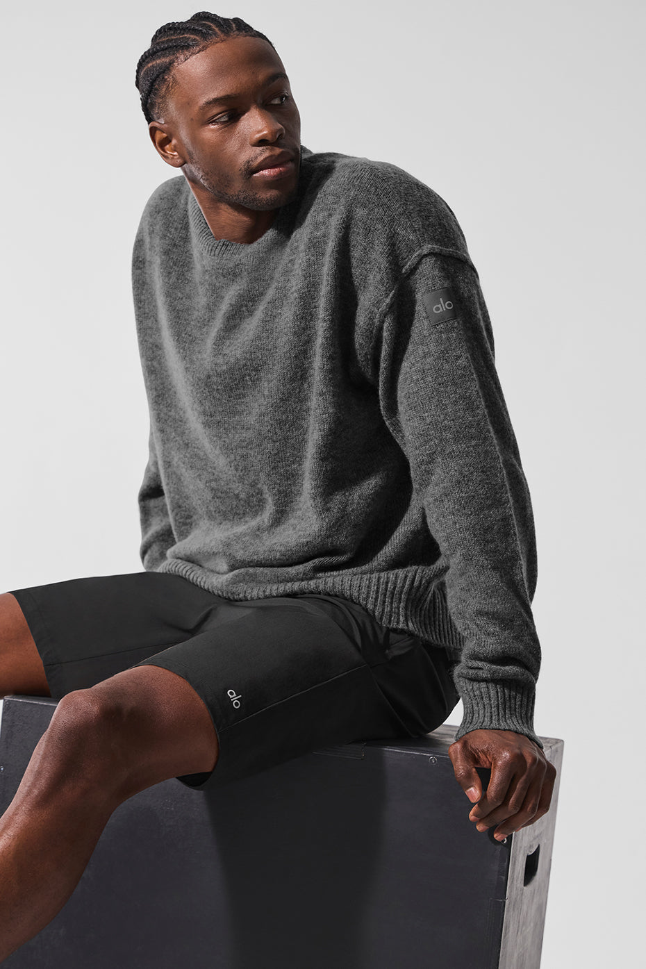 New Class Cashmere Crewneck Sweater - Platinum Grey - Image 5