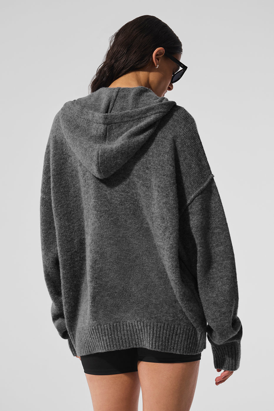 New Class Cashmere Full Zip Hoodie - Platinum Grey - Image 3