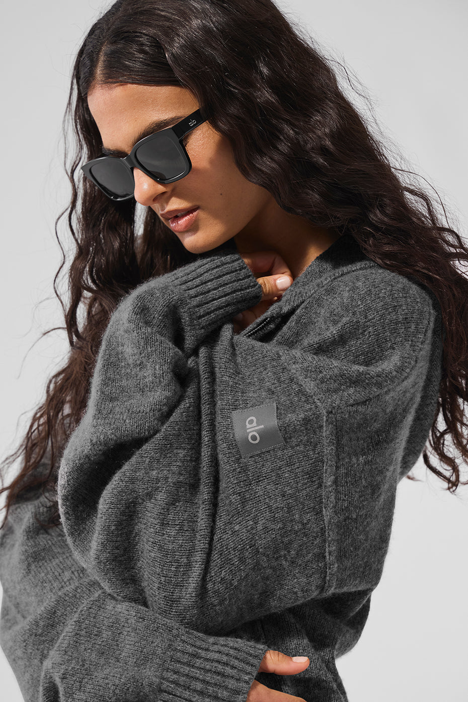 New Class Cashmere Full Zip Hoodie - Platinum Grey - Image 4