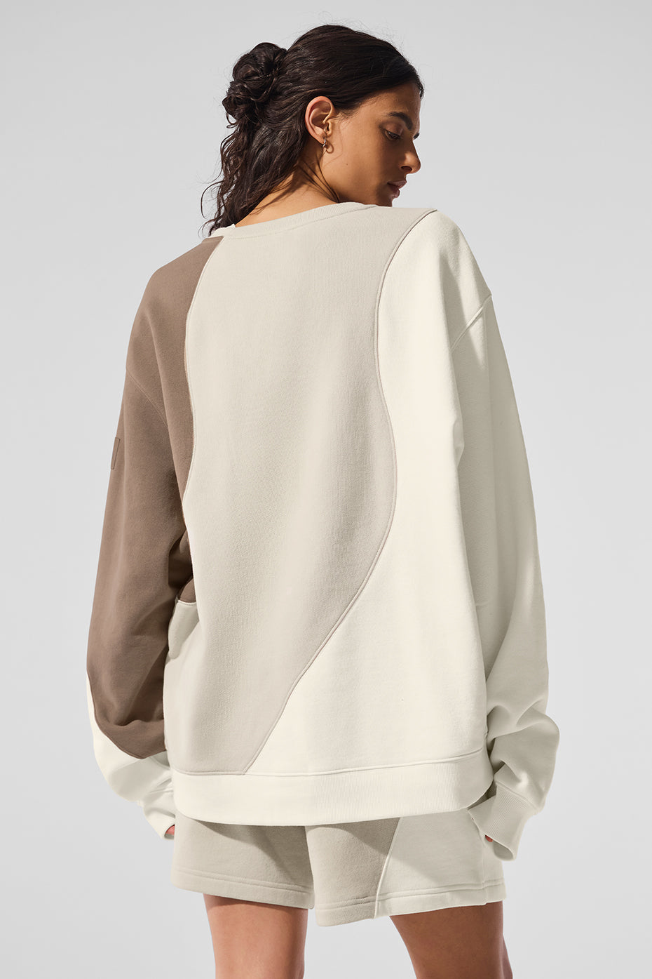 Make Waves Crew Neck Pullover - Ivory/Bone/Gravel - Image 2