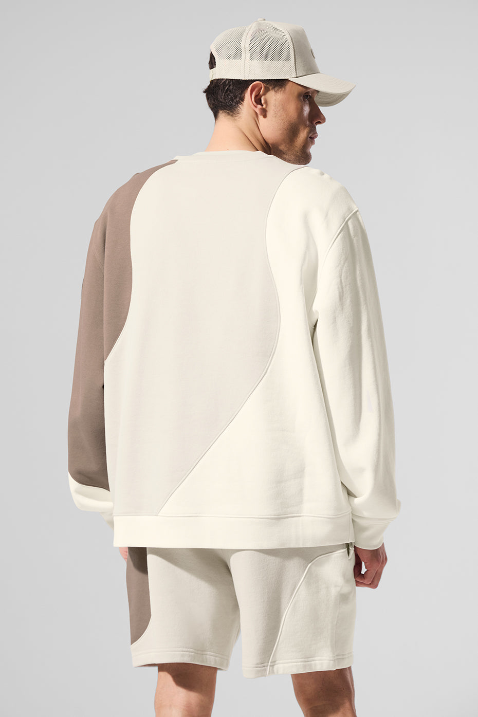 Make Waves Crew Neck Pullover - Ivory/Bone/Gravel - Image 4