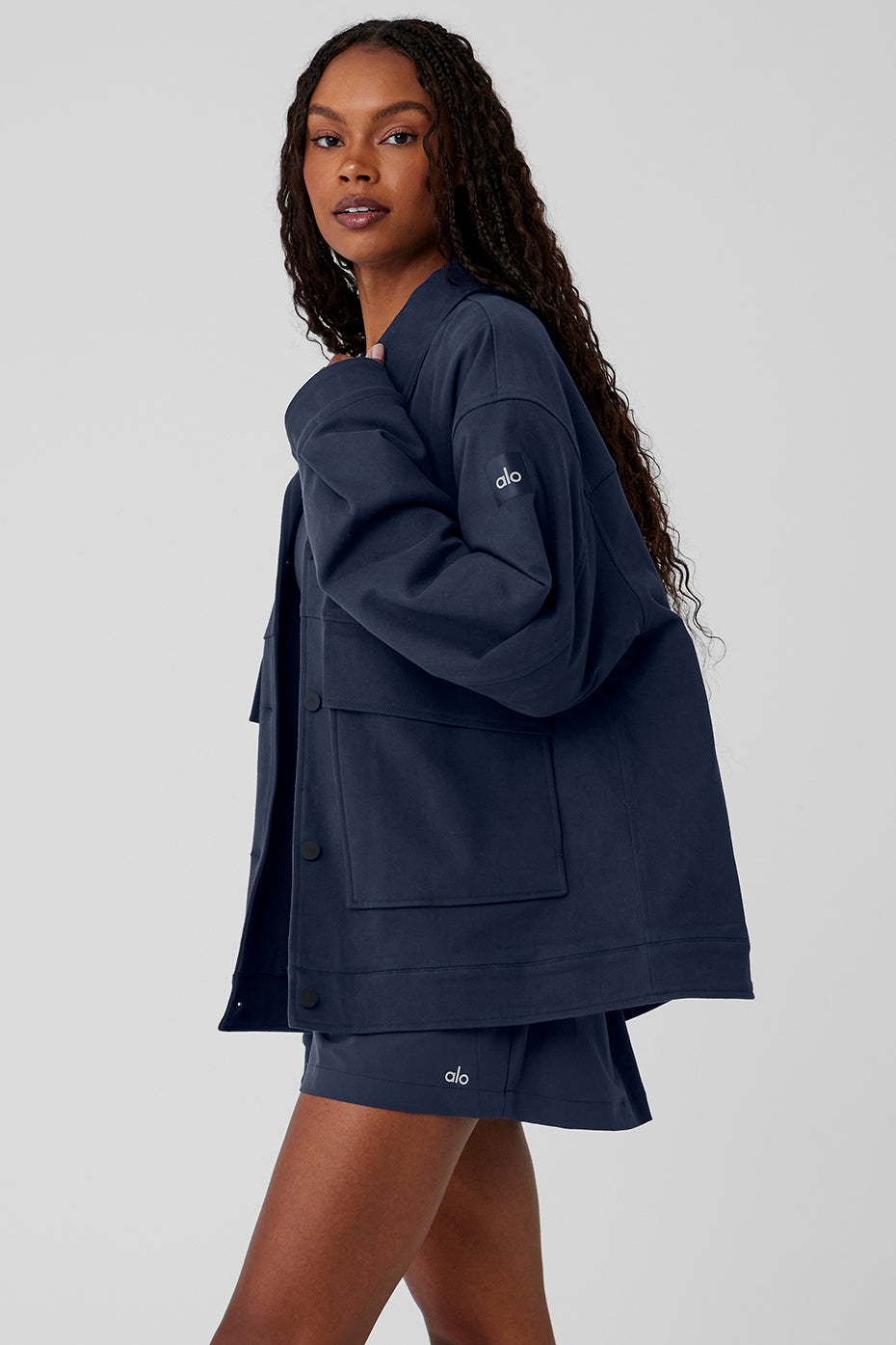 Unisex One Up Jacket - Navy - Image 3