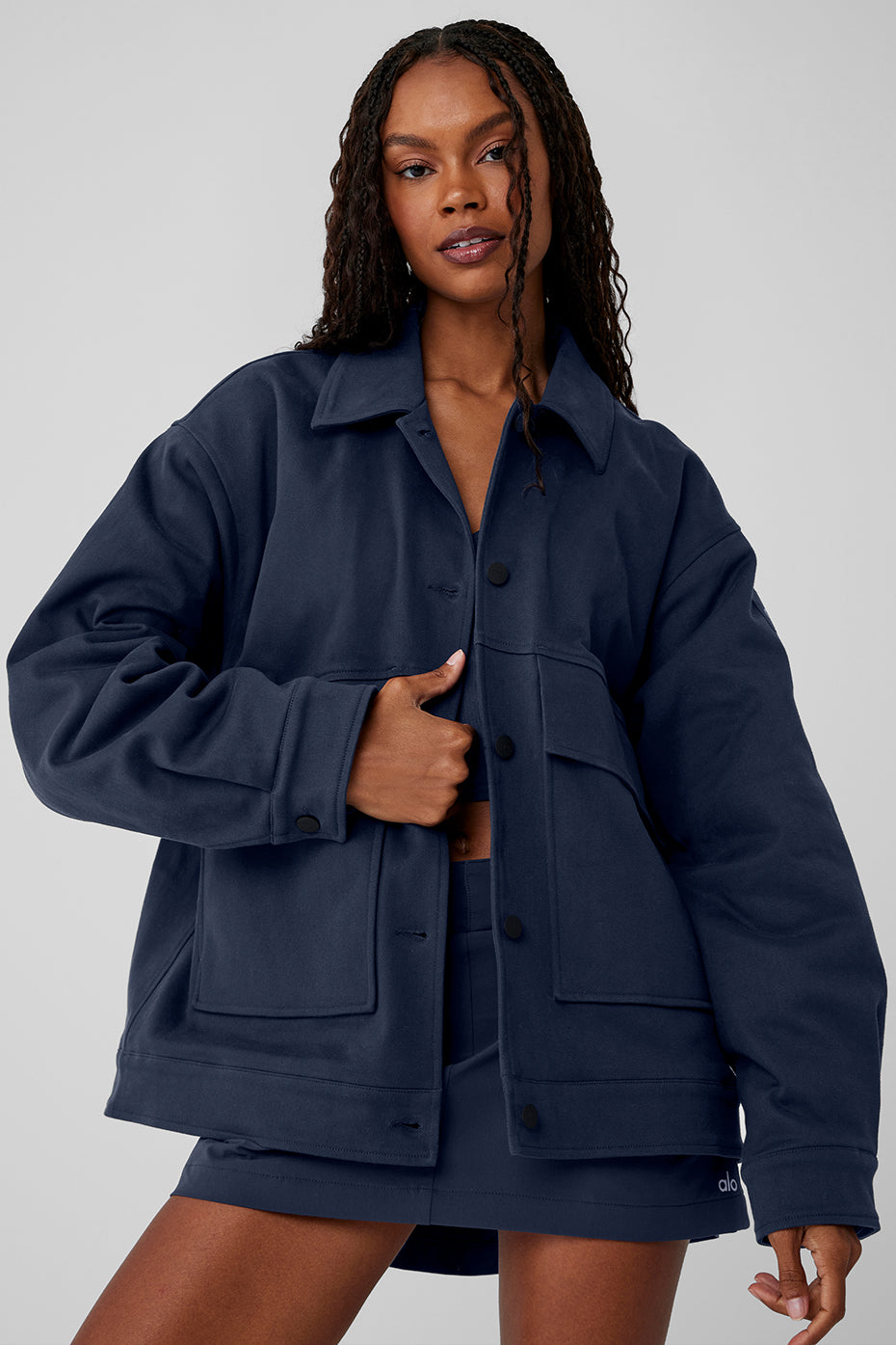 Unisex One Up Jacket - Navy - Image 4