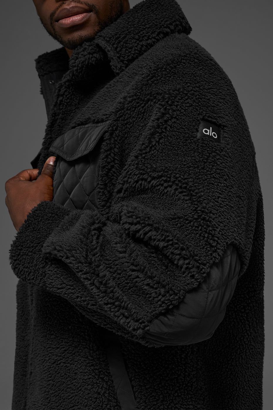 Sherpa Edge Shacket - Black - Image 5