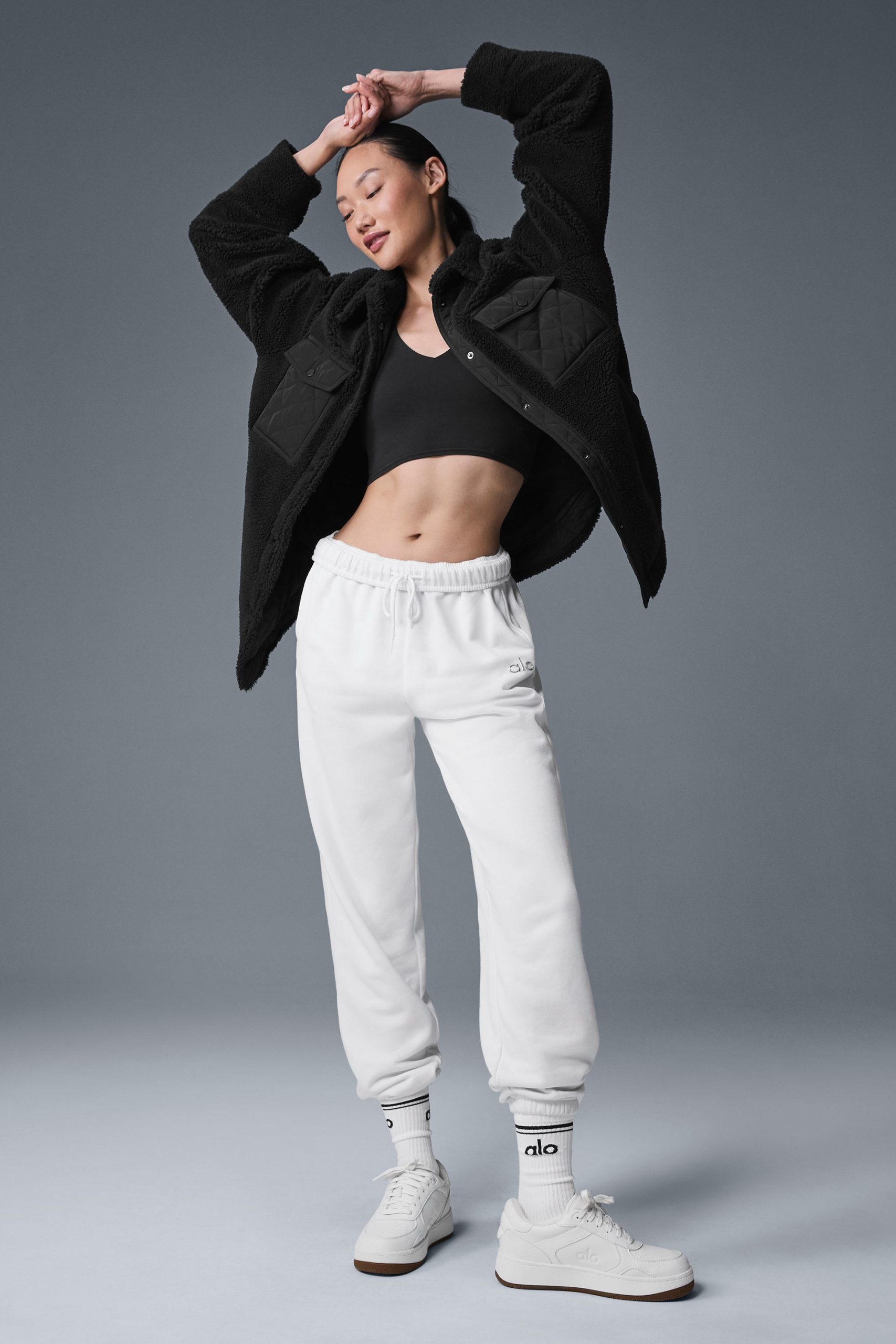 Sherpa Edge Shacket - Black - Image 4