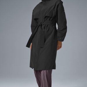 Crinkle On The Move Trench - Black