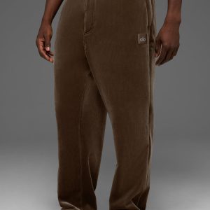 Velour Baller Pant - Espresso