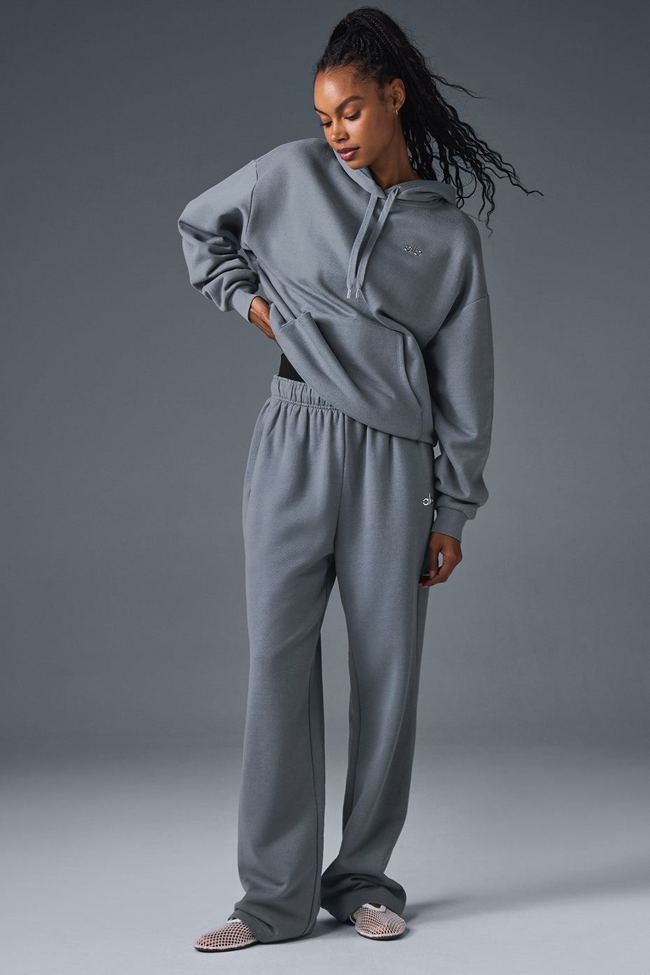 Accolade Straight Leg Sweatpant - Steel Grey - Image 4