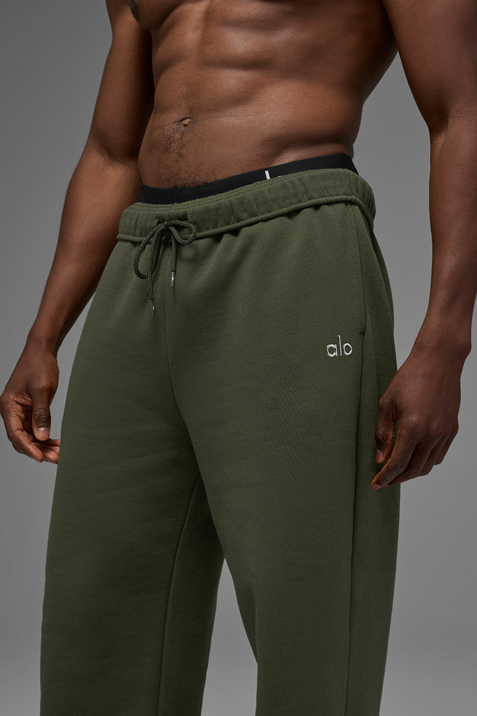 Accolade Straight Leg Sweatpant - Green Olive - Image 4