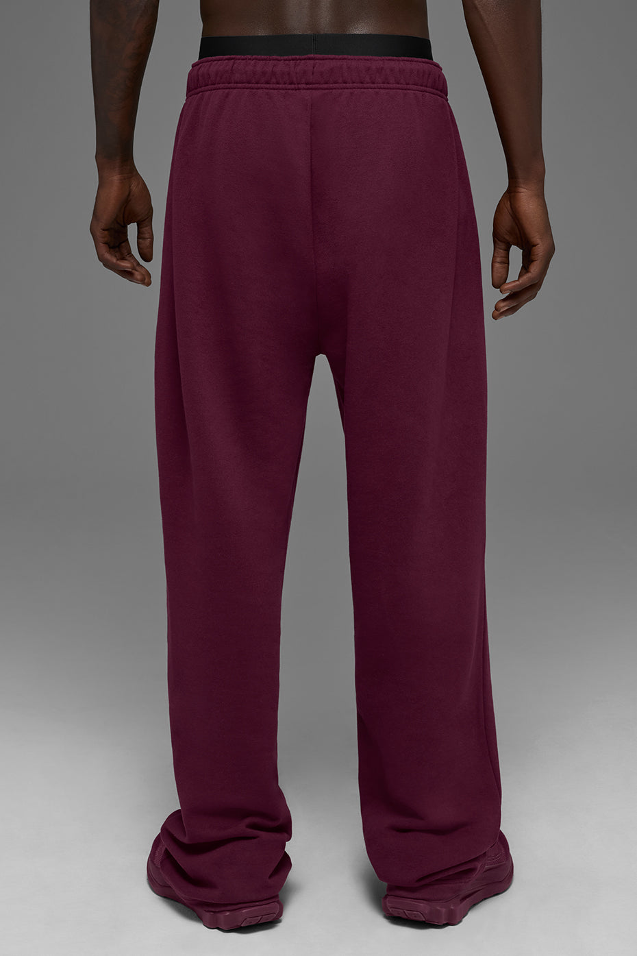 Accolade Straight Leg Sweatpant - Burgundy - Image 3