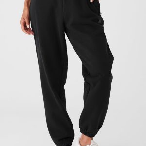 Cuffed Renown Heavy Weight Sweatpant - Black