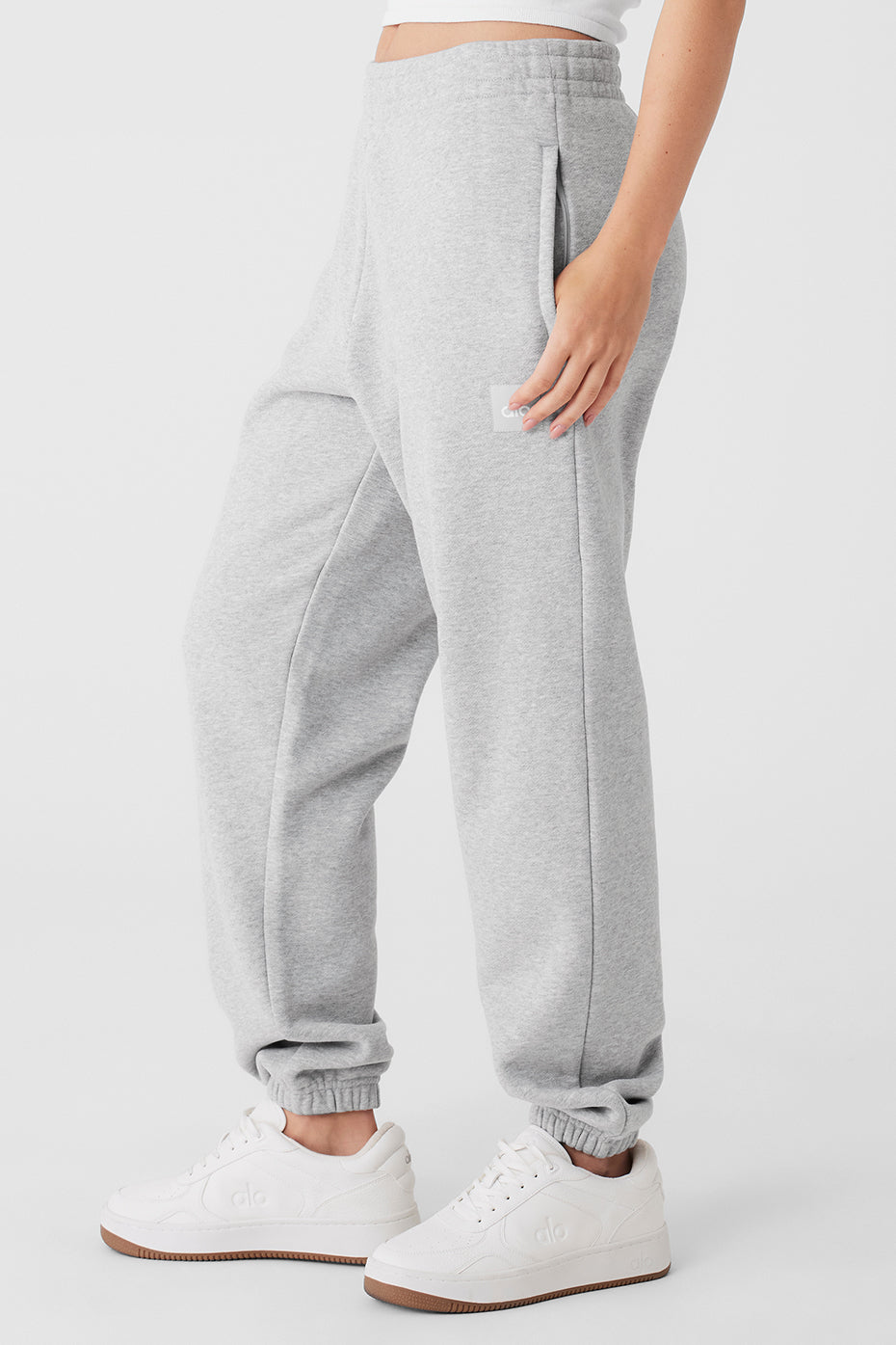 Cuffed Renown Heavy Weight Sweatpant - Athletic Heather Grey - Image 3