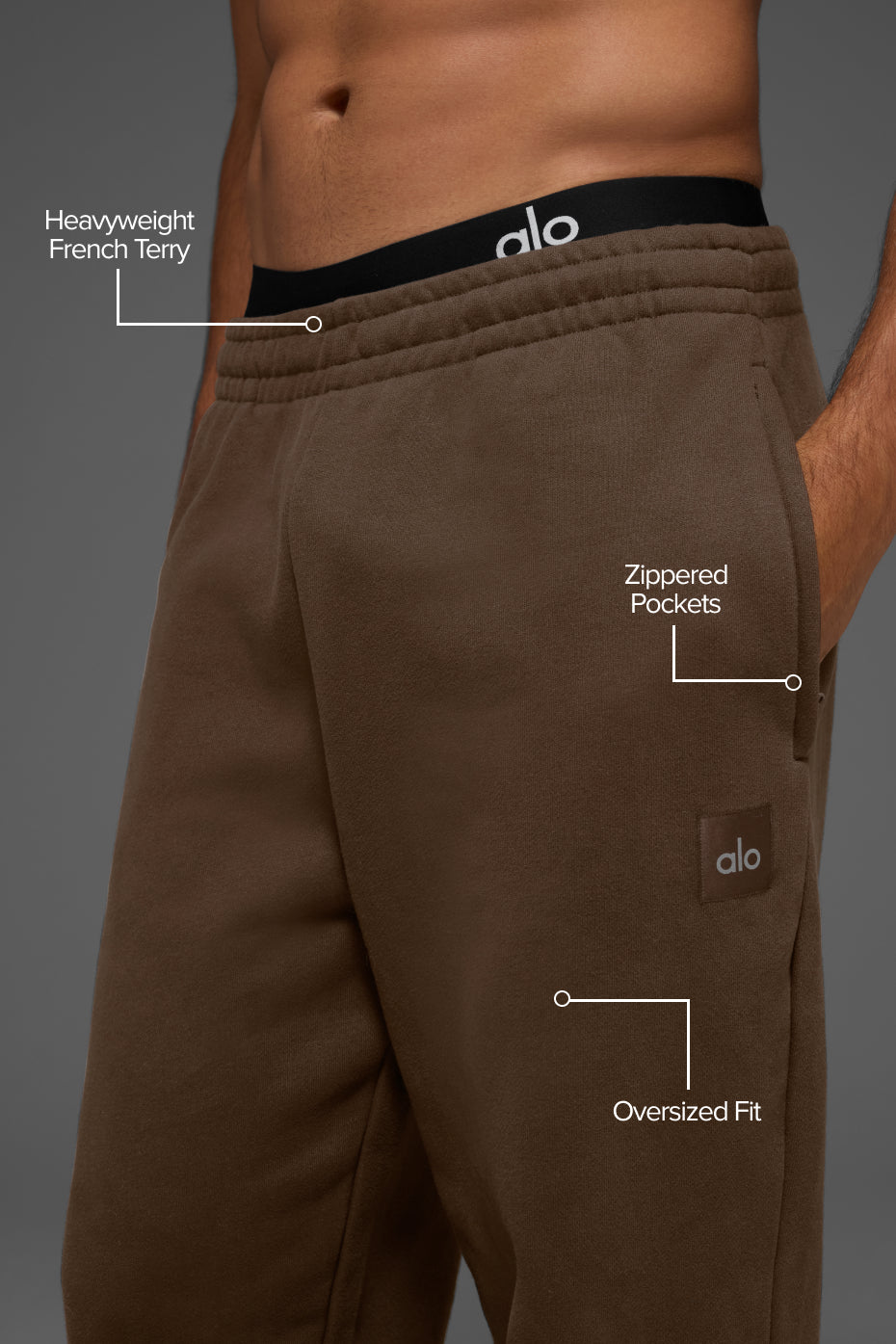 Cuffed Renown Heavy Weight Sweatpant - Espresso - Image 2