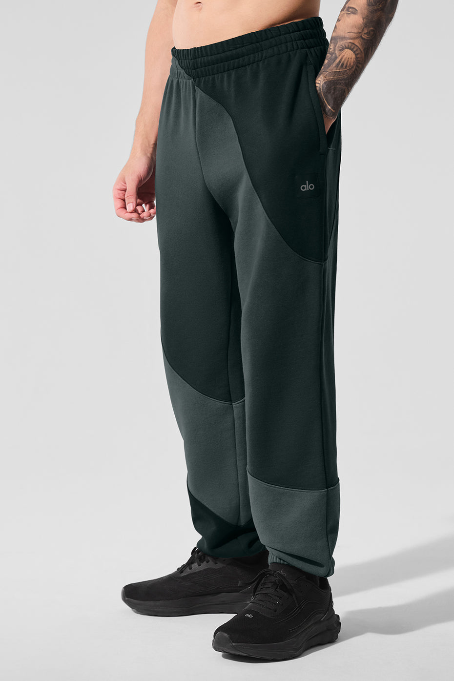Make Waves Sweatpant - Charcoal Green Tonal - Image 3