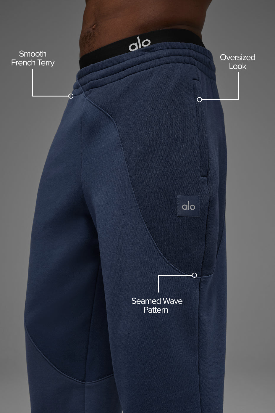 Make Waves Sweatpant - Navy Tonal - Image 2