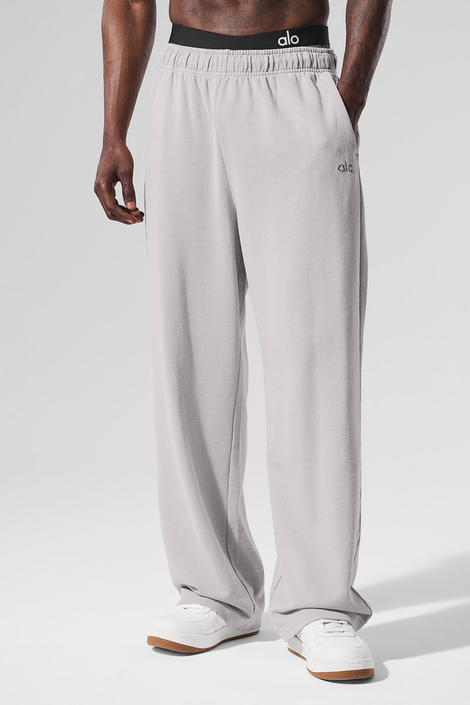 Washed Accolade Straight Leg Sweatpant - Grey Sky Wash
