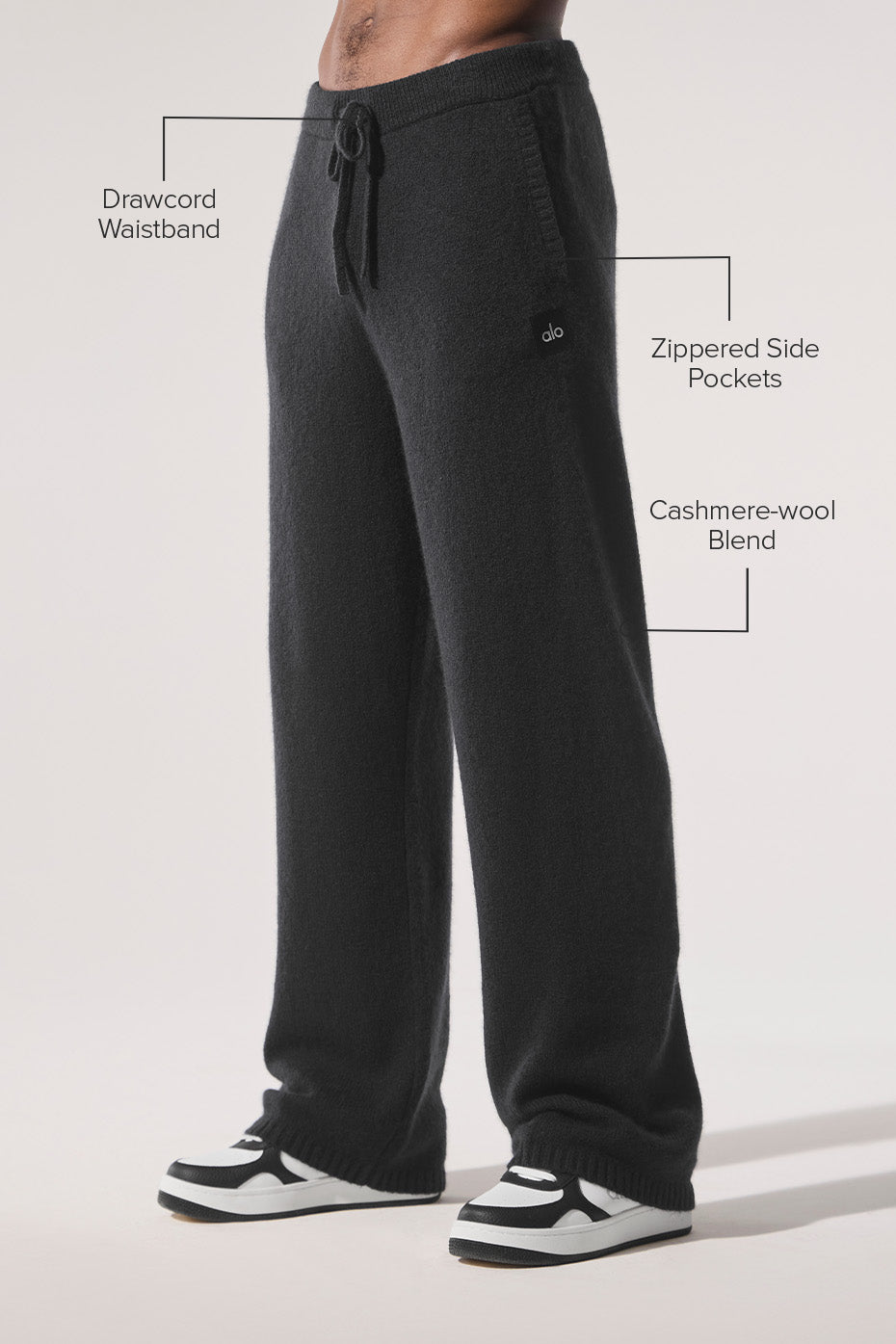 New Class Cashmere Sweatpant - Black - Image 2