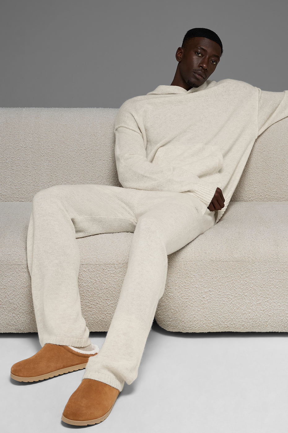 New Class Cashmere Sweatpant - Bone Heather - Image 6