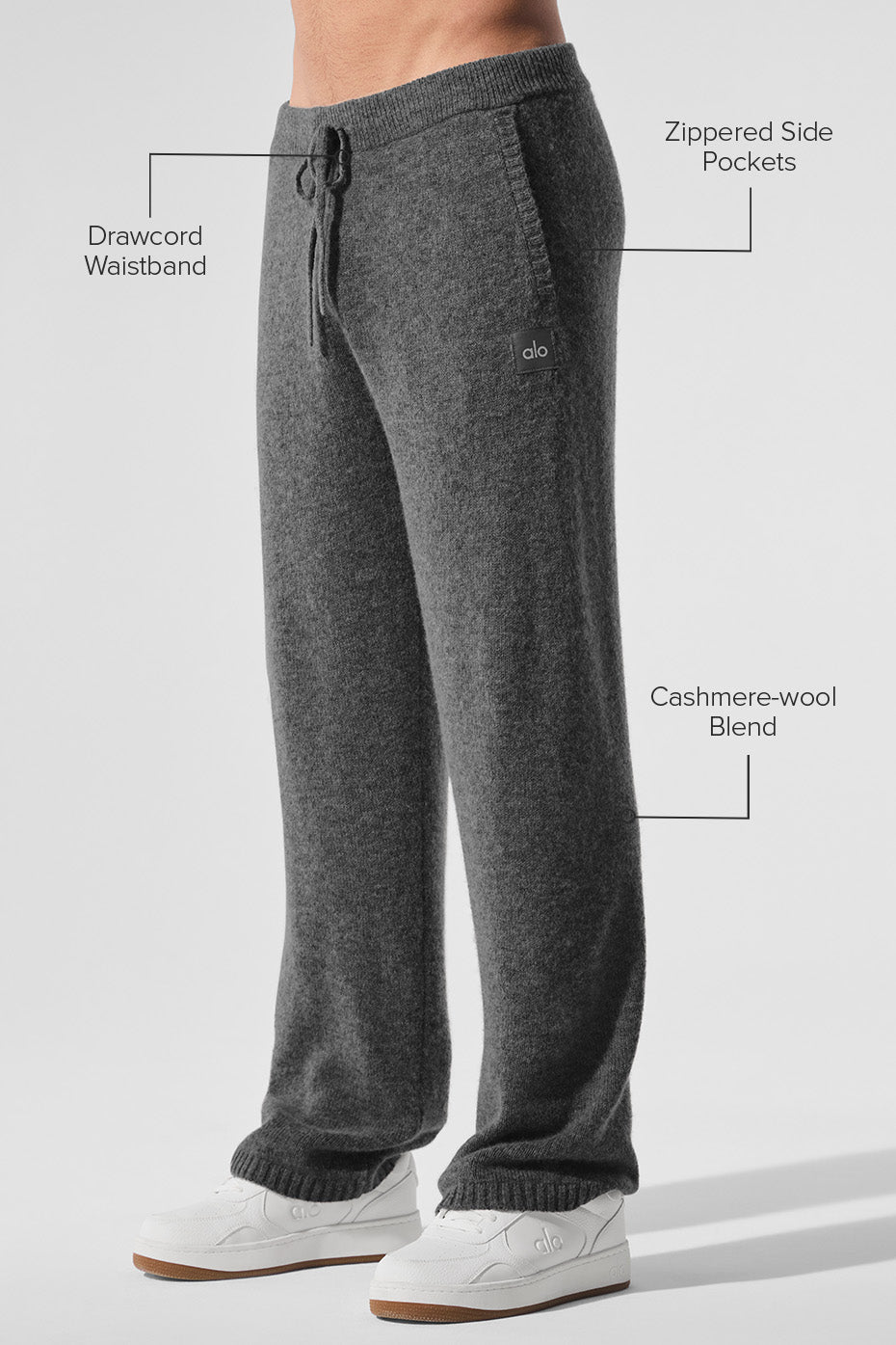 New Class Cashmere Sweatpant - Platinum Grey - Image 2