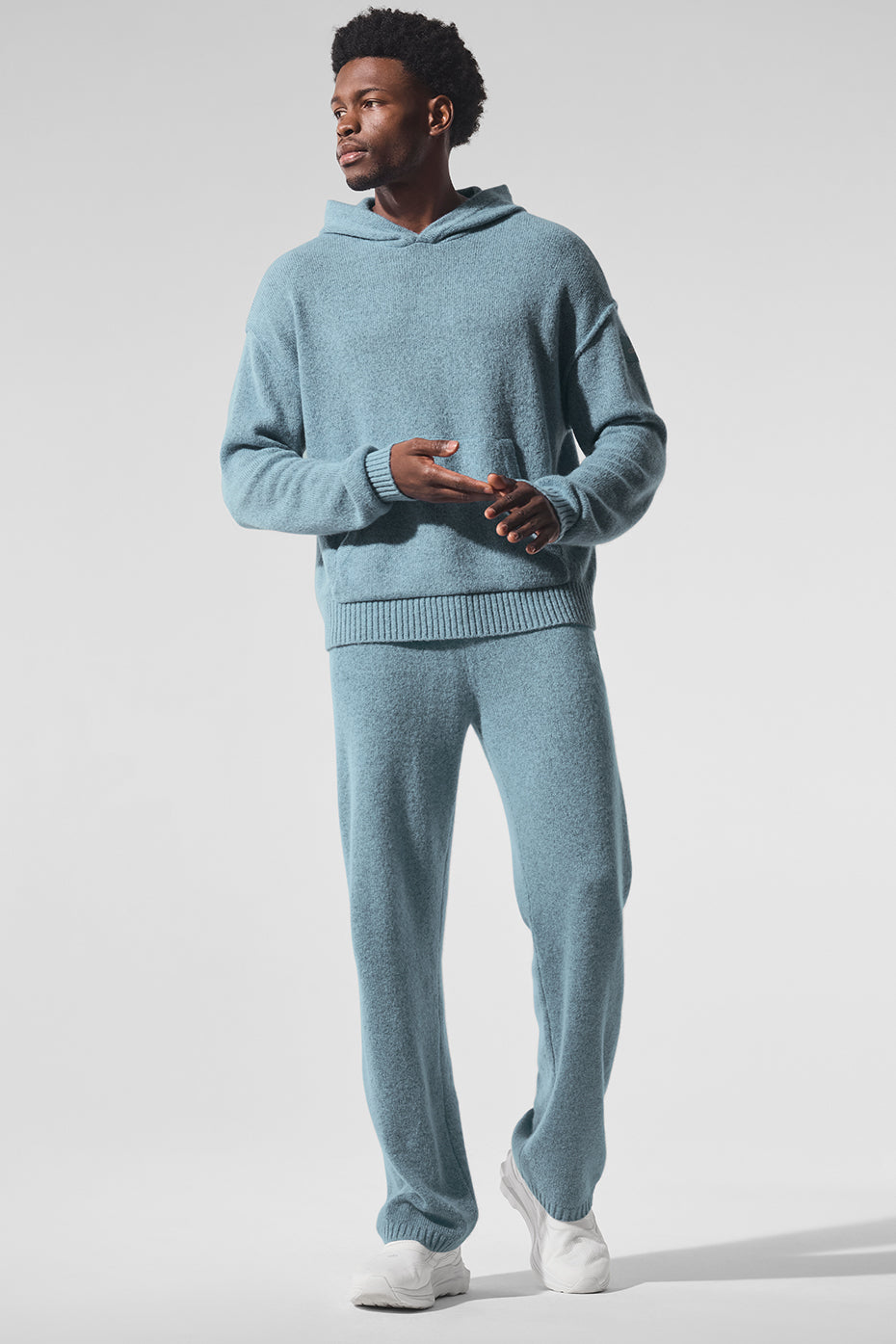 New Class Cashmere Sweatpant - Celestial Blue Granite Heather - Image 6