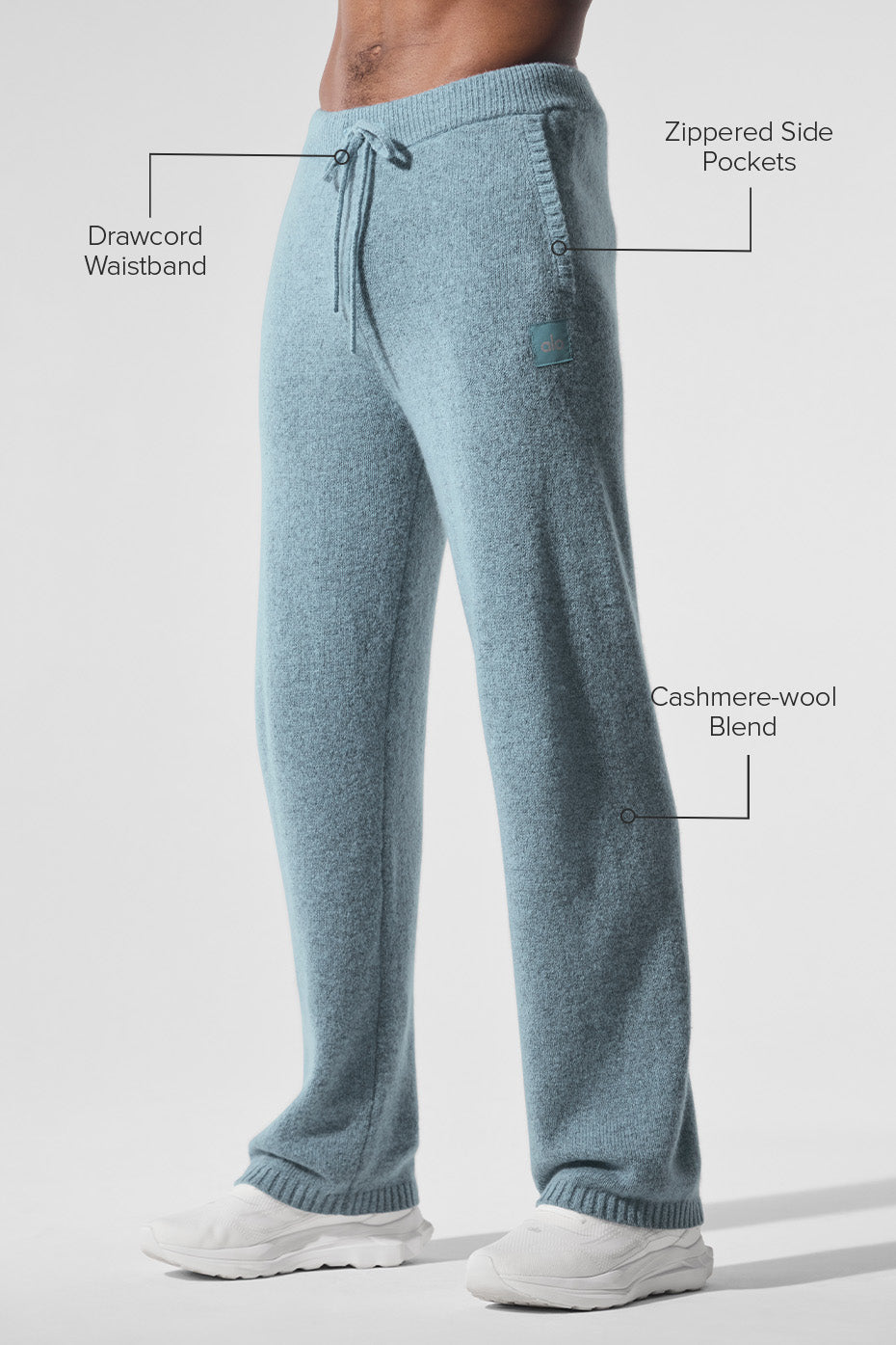 New Class Cashmere Sweatpant - Celestial Blue Granite Heather - Image 2