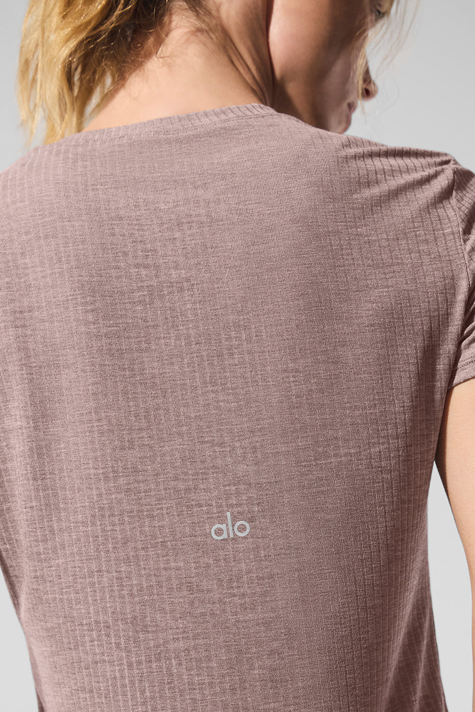 Ribbed Sea Coast Tee - Mushroom Heather - Image 5