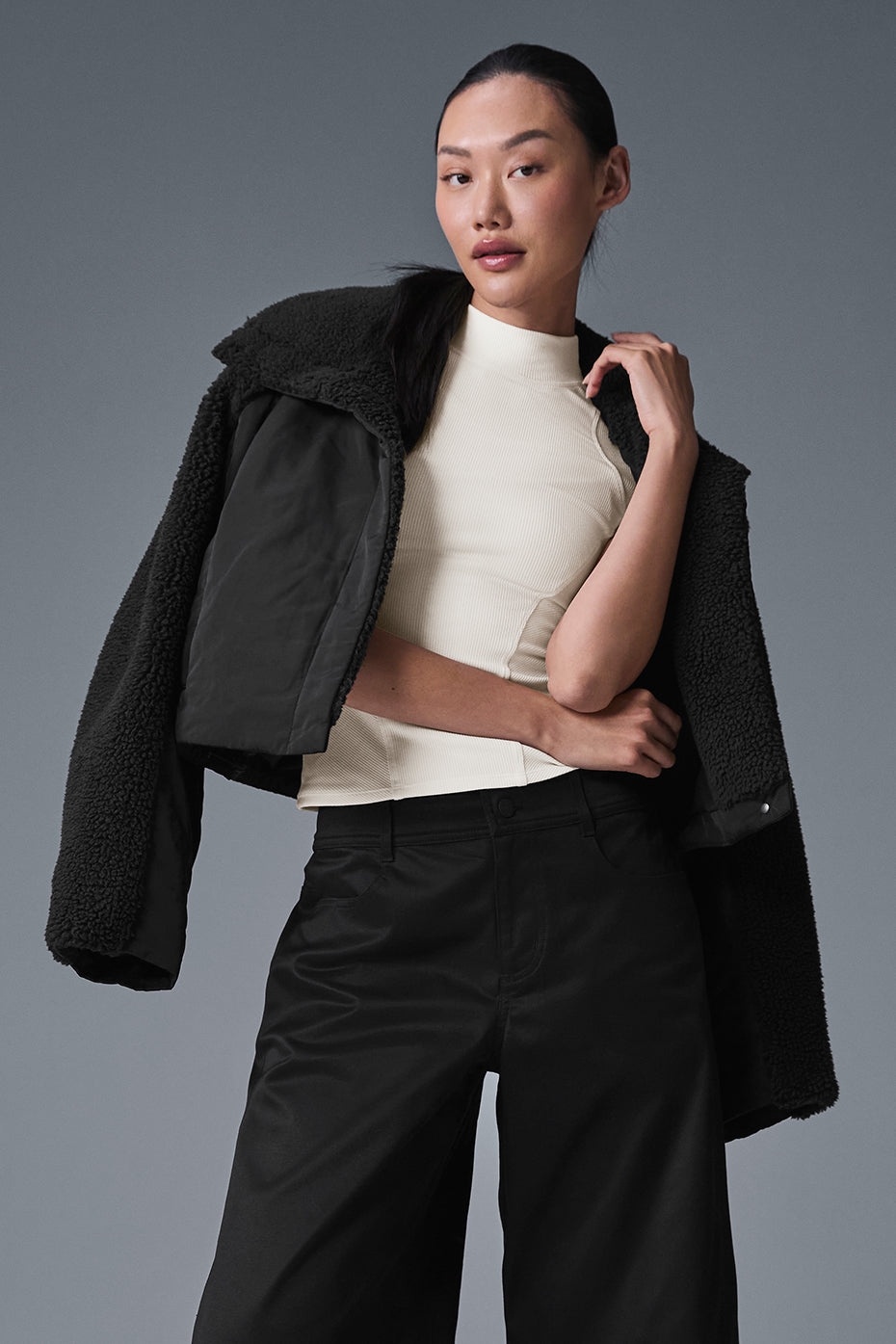 Ribbed Mesmerize Short Sleeve - Ivory - Image 4