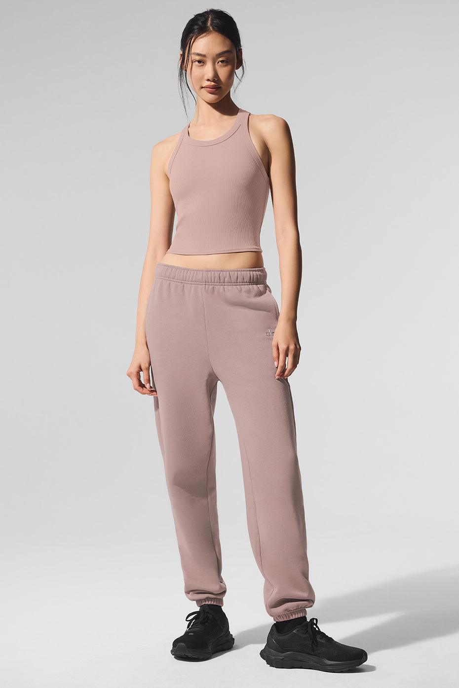 Goddess Ribbed Go-To Tank - Taupe - Image 4