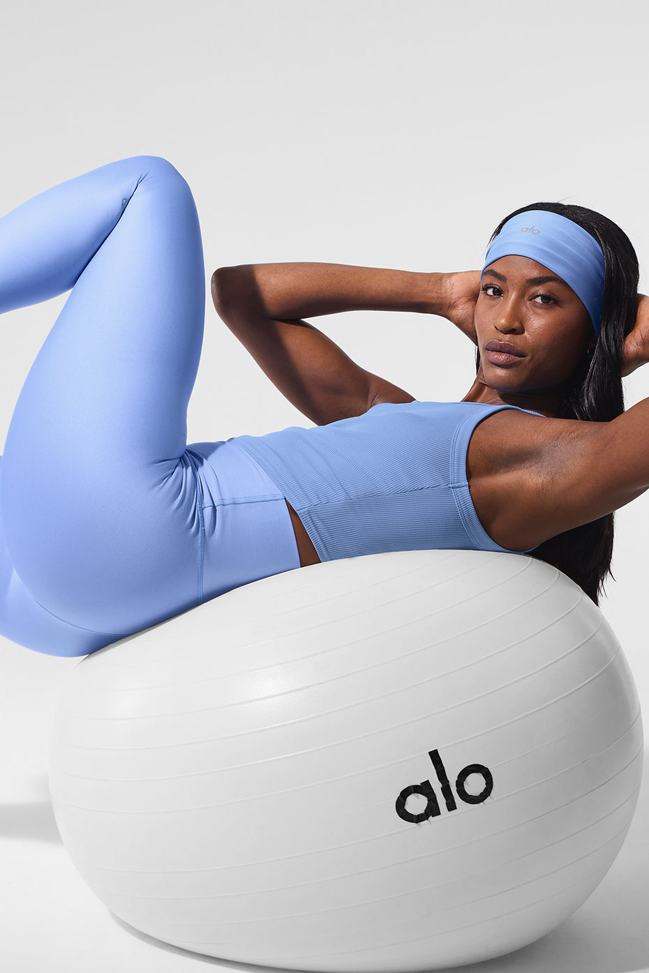 Goddess Ribbed Go-To Tank - Crystal Clear Blue - Image 6