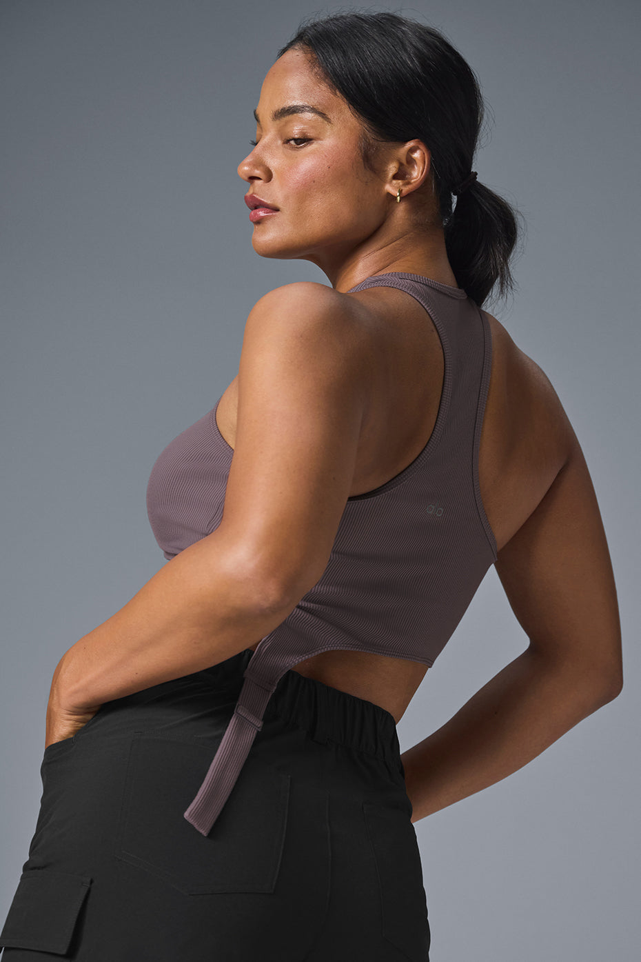 Alosoft Ribbed Revelation Tank - Raisinette - Image 2