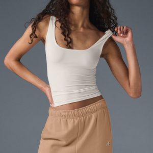 Sheer Glow Tank - Ivory