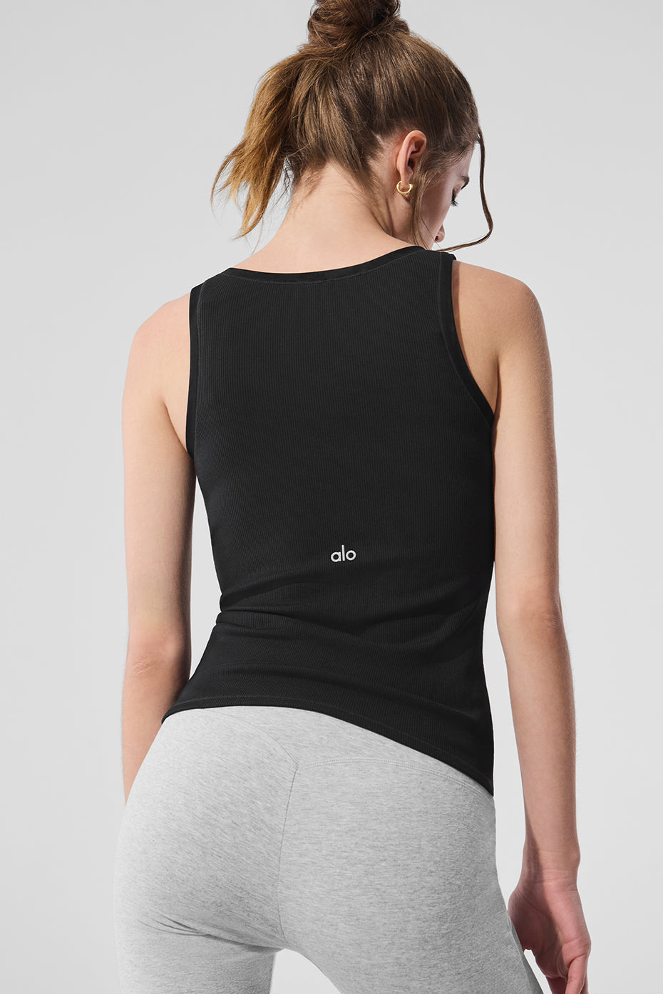 Ribbed Mesh Secret Tank - Black - Image 3