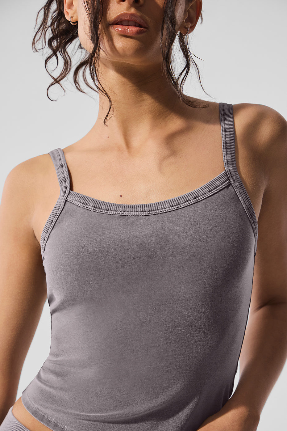Washed Alosoft Sweet Talker Tank - Cool Grey Wash - Image 4
