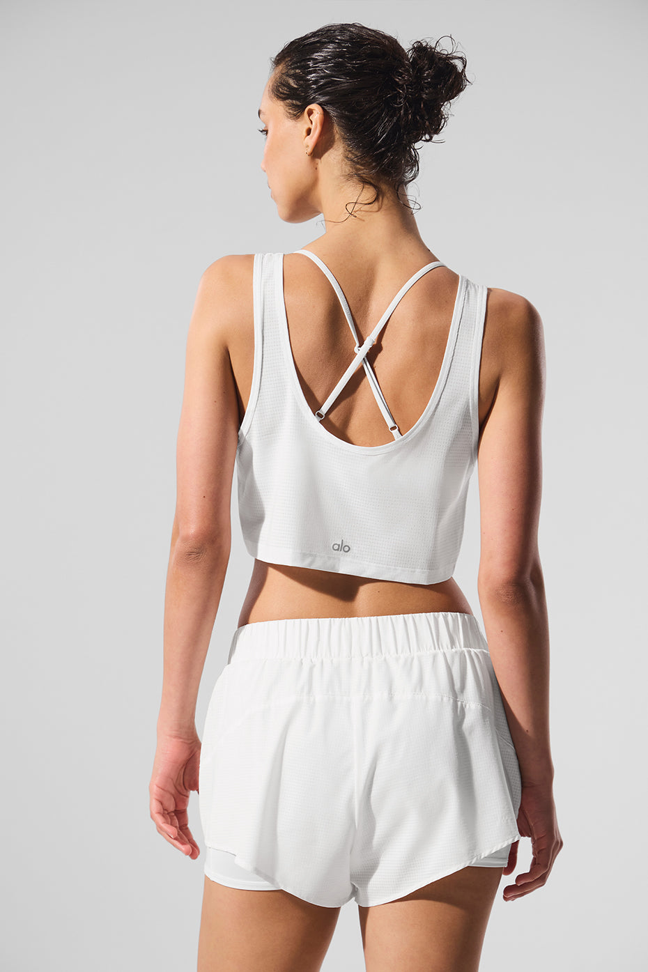 Cropped Sport Star Tank - White - Image 3