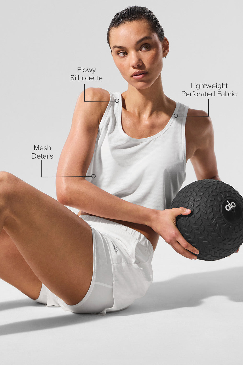 Cropped Sport Star Tank - White - Image 2