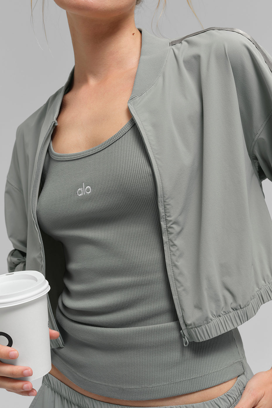 Ribbed Prosper Tank - Lunar Grey - Image 4