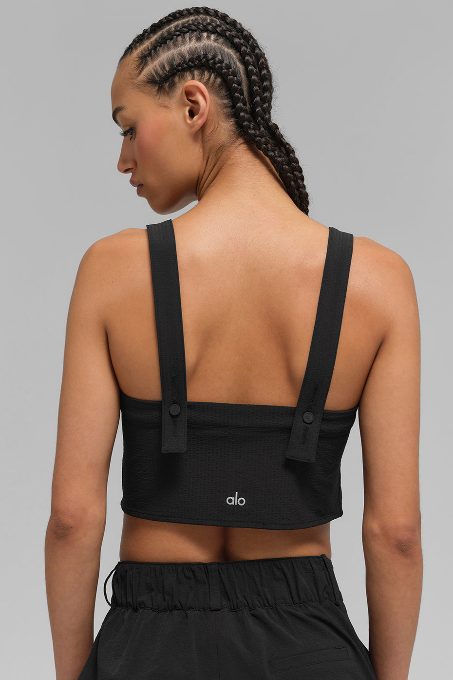 Cropped Dreamscape Tank - Black - Image 4