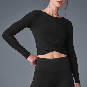 Cover Long Sleeve Top - Black