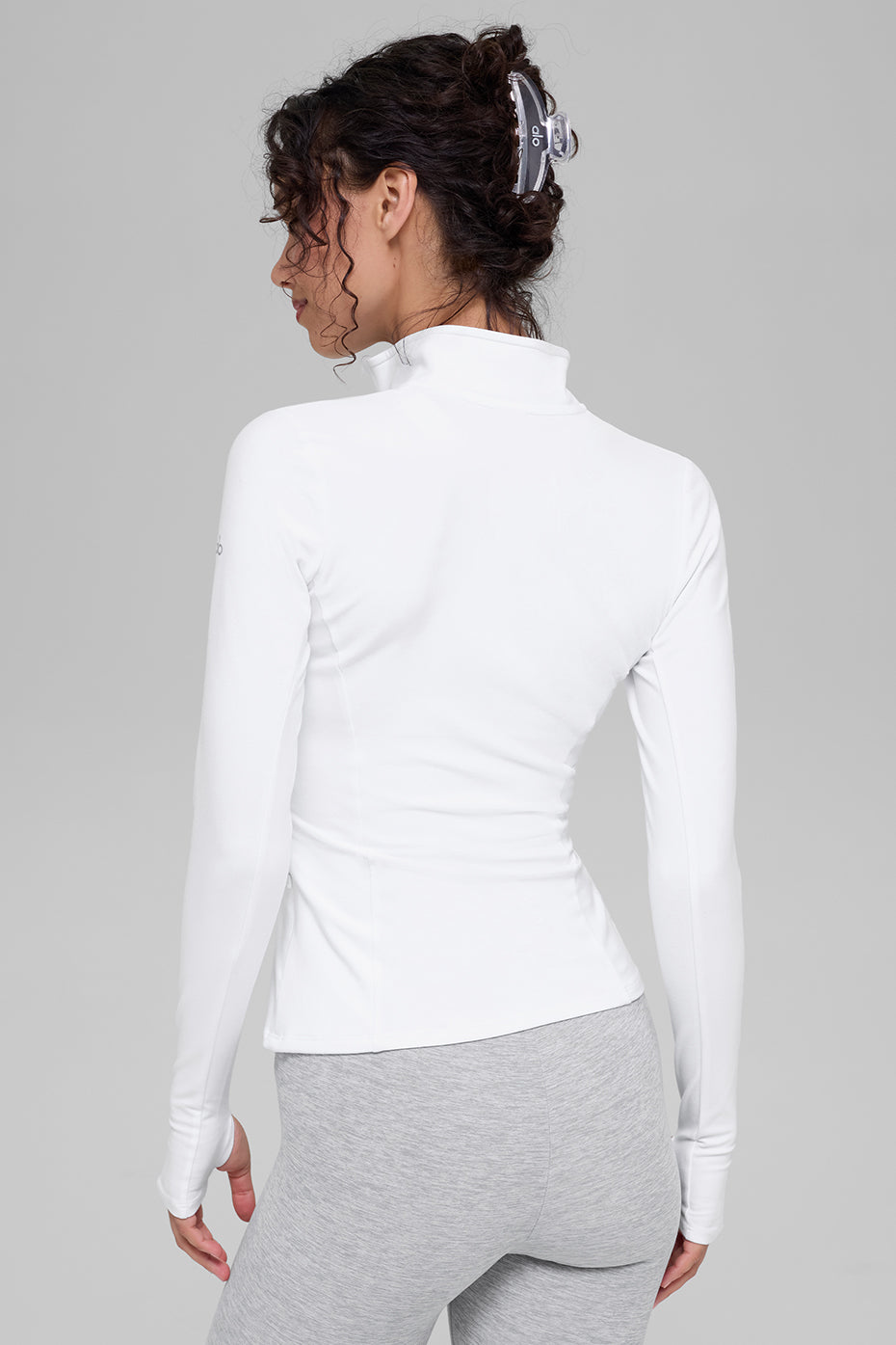 Alosoft 1/2 Zip Rapid Pullover - White - Image 4