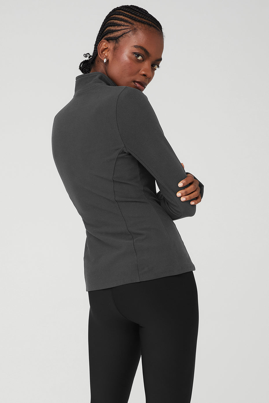 Alosoft 1/2 Zip Rapid Pullover - Anthracite - Image 2