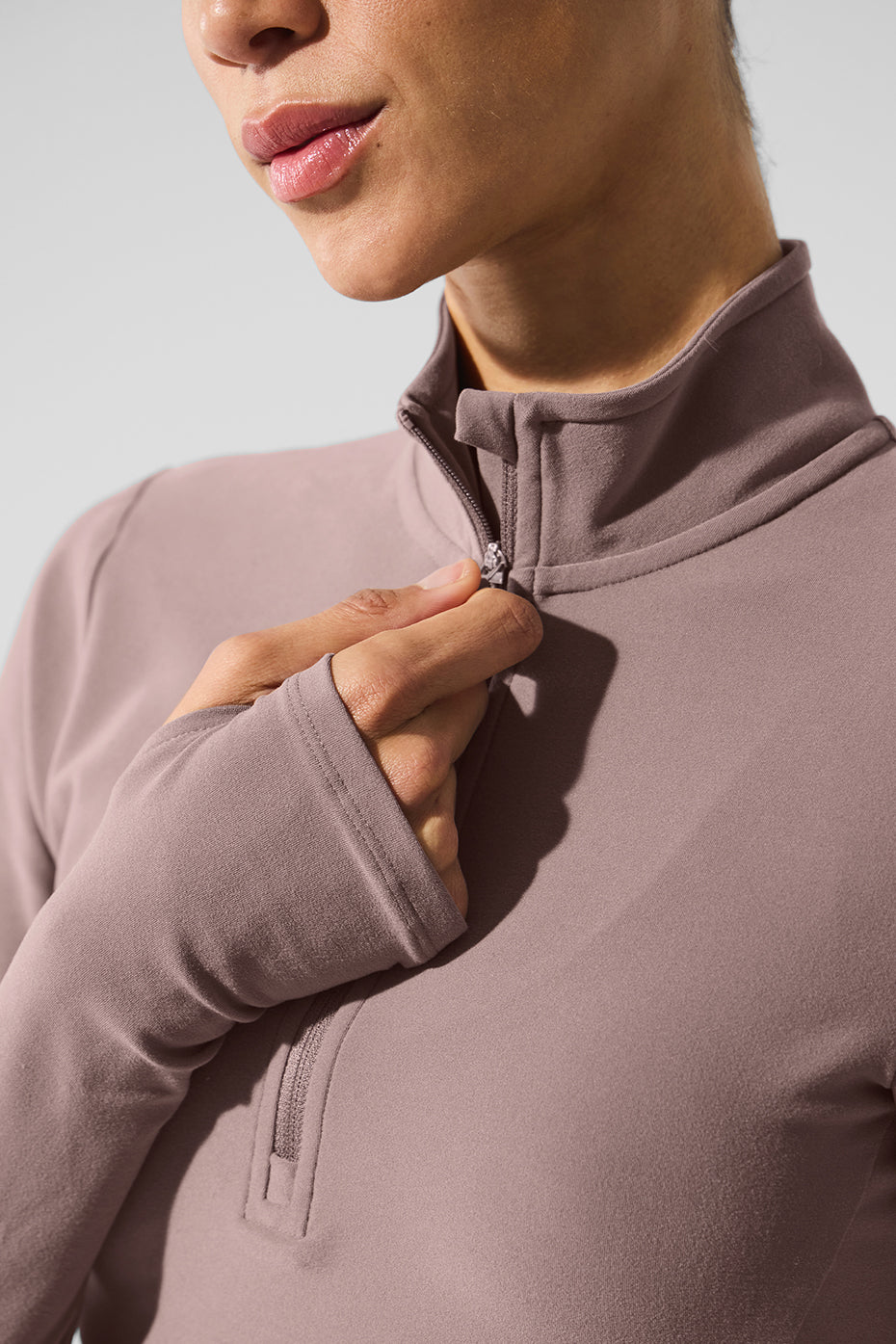 Alosoft 1/2 Zip Rapid Pullover - Mushroom - Image 5