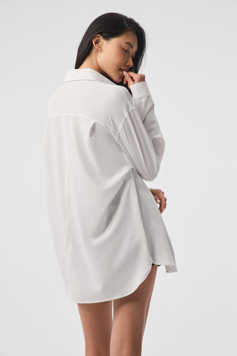 Dreamscape Button Down Long Sleeve - White - Image 4