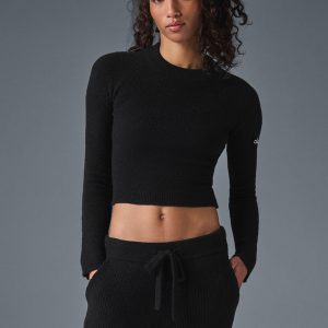 Snuggle Up Sweater Long Sleeve - Black